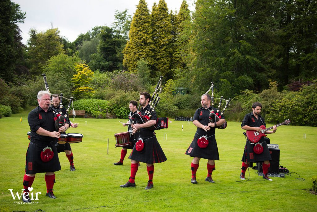 Red Hot Chilly Pipers at Cromlix House